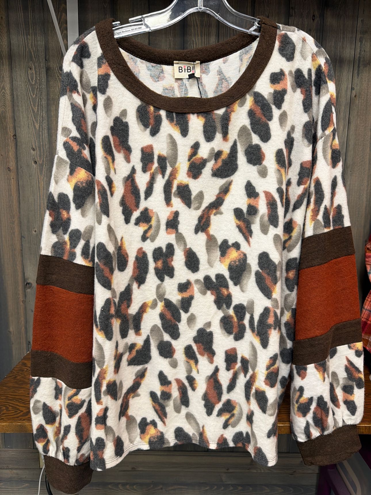 Women's Size XL Bibi Brown Top