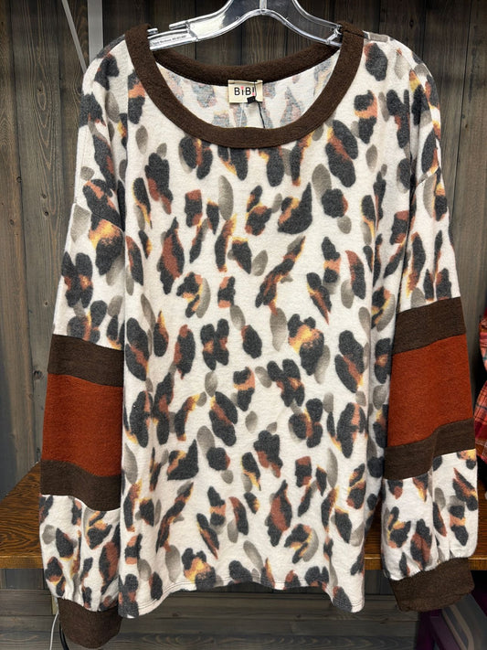 Women's Size XL Bibi Brown Top