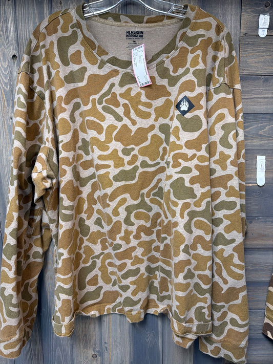 Men's Size 2X Alaskan Hardgear Brown Long Sleeve