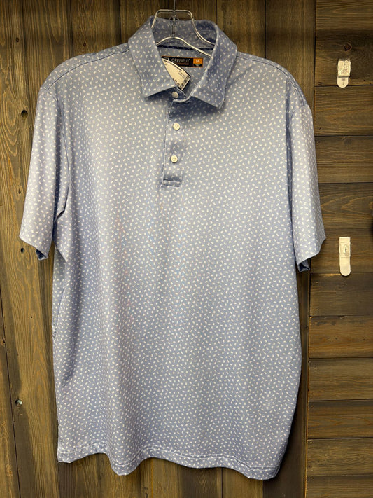 Men's Size Medium Cremieux Blue Short Sleeve