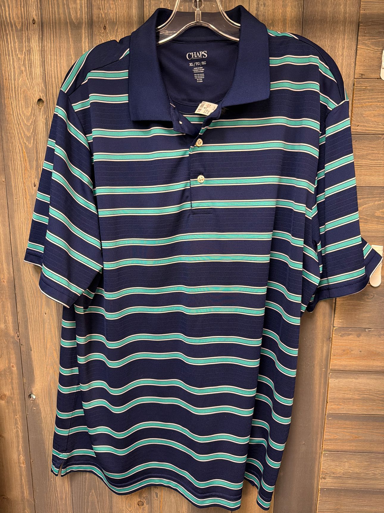 Men's Size XL Chaps Navy Short Sleeve