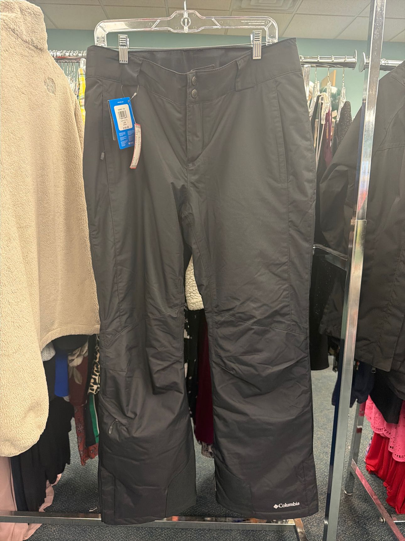 Women's Size Large Columbia Black SnowPants