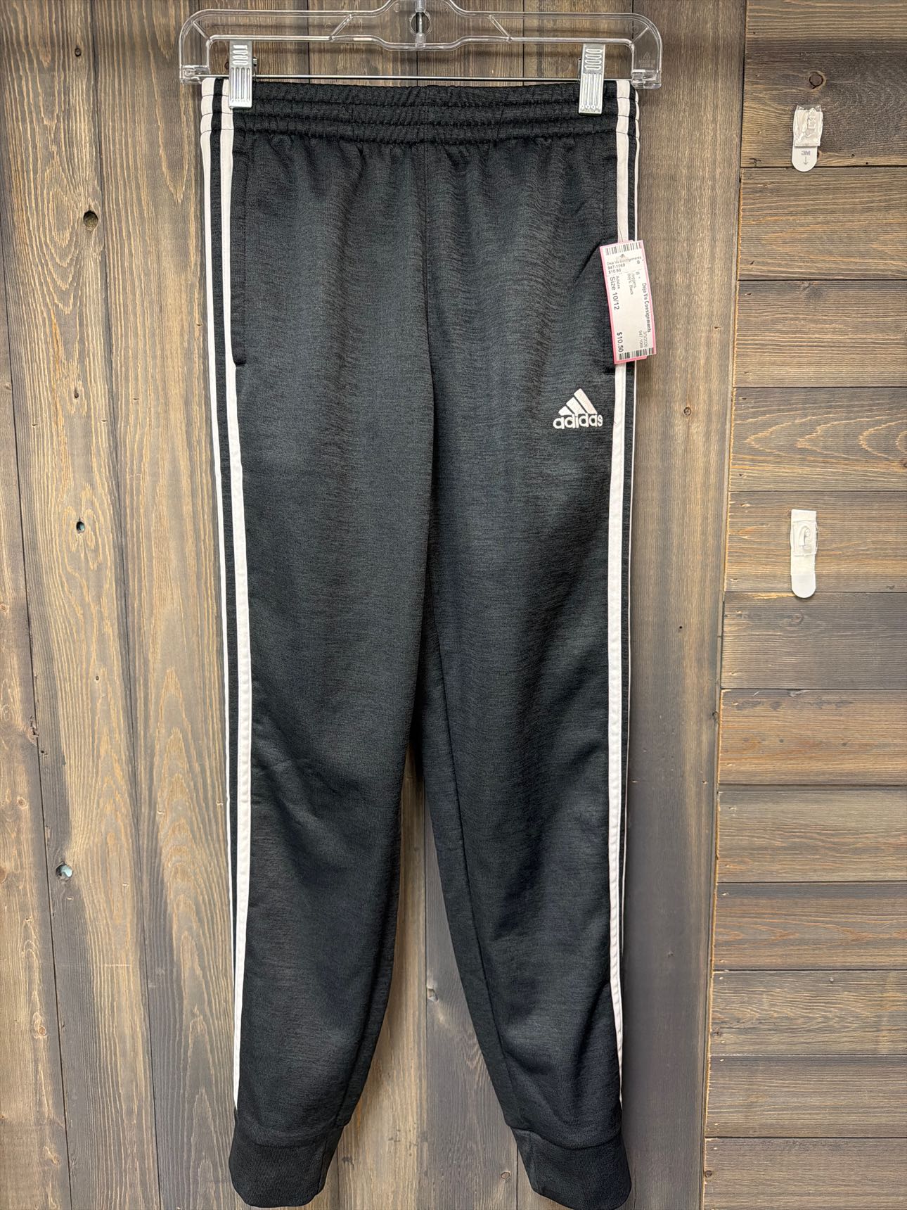 Boy's Size 10/12 Adidas Black Joggers