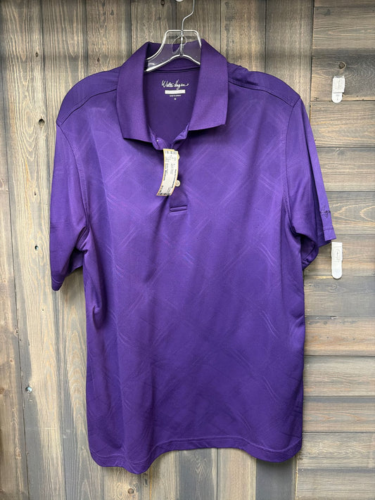 Men's Size Medium Walter Hagen Purple Short Sleeve