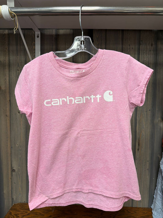 Girl's Size Medium Carhartt Pink Short Sleeve