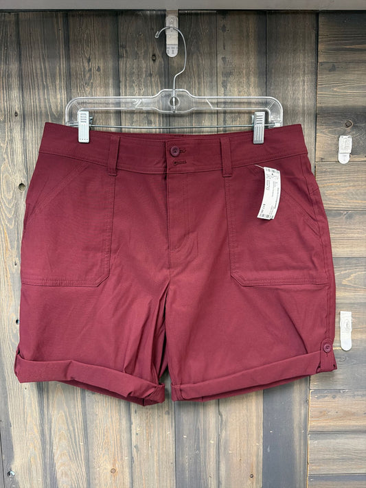 Women's Size 12 Eddie Bauer Burgundy Shorts