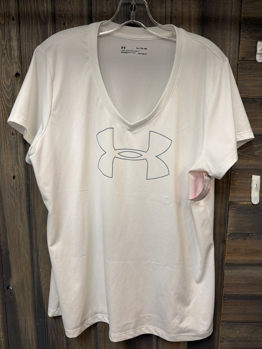 Women's Size XL Under Armour White Workout Top