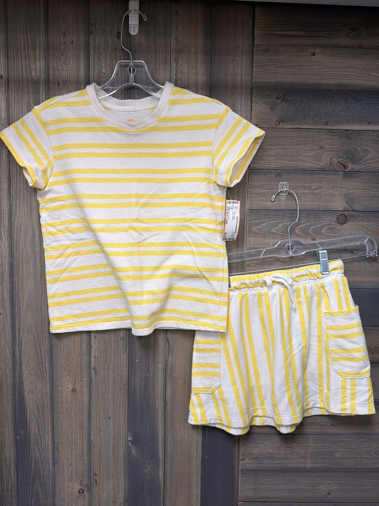 Girl's Size Large Cat & Jack Yellow 2PC Outfit