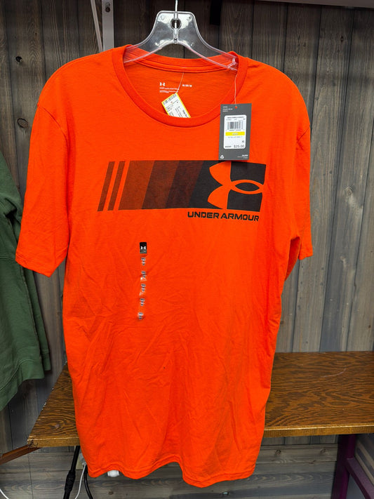 Men's Size Medium Under Armour Orange Short Sleeve