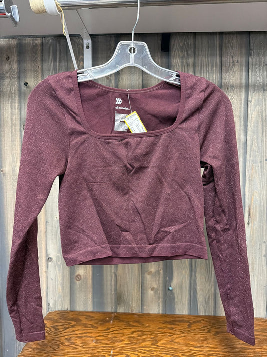 Women's Size Small All In Motion Purple Workout Top