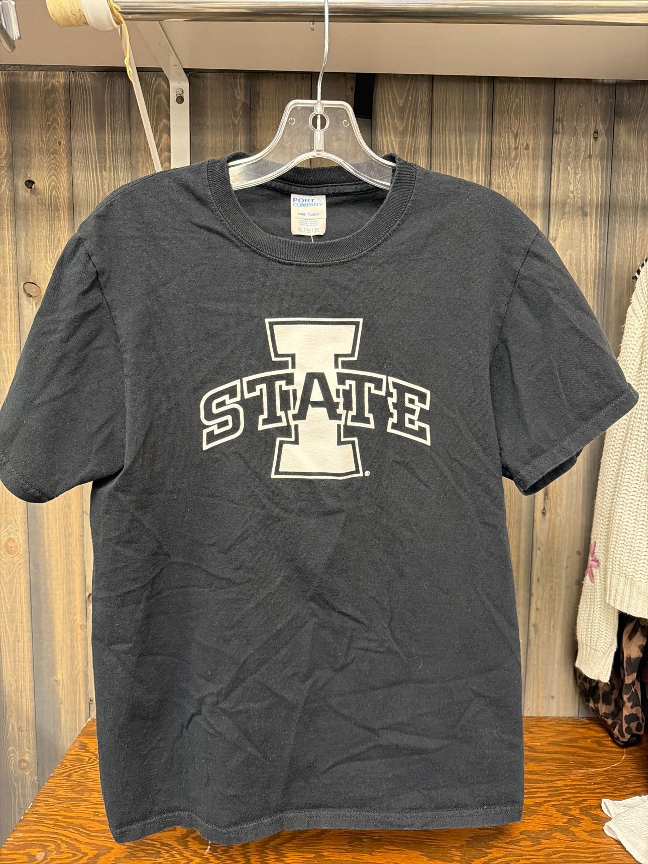 Boy's Size XL ISU Black Short Sleve