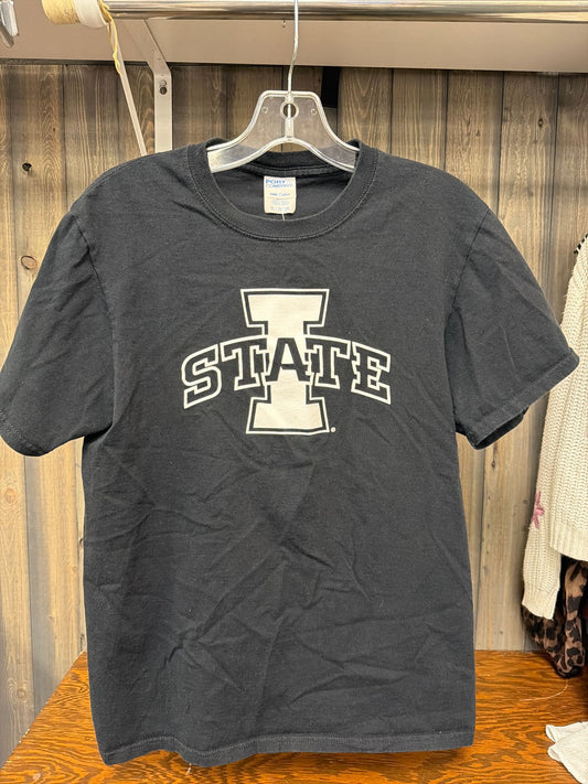 Boy's Size XL ISU Black Short Sleve