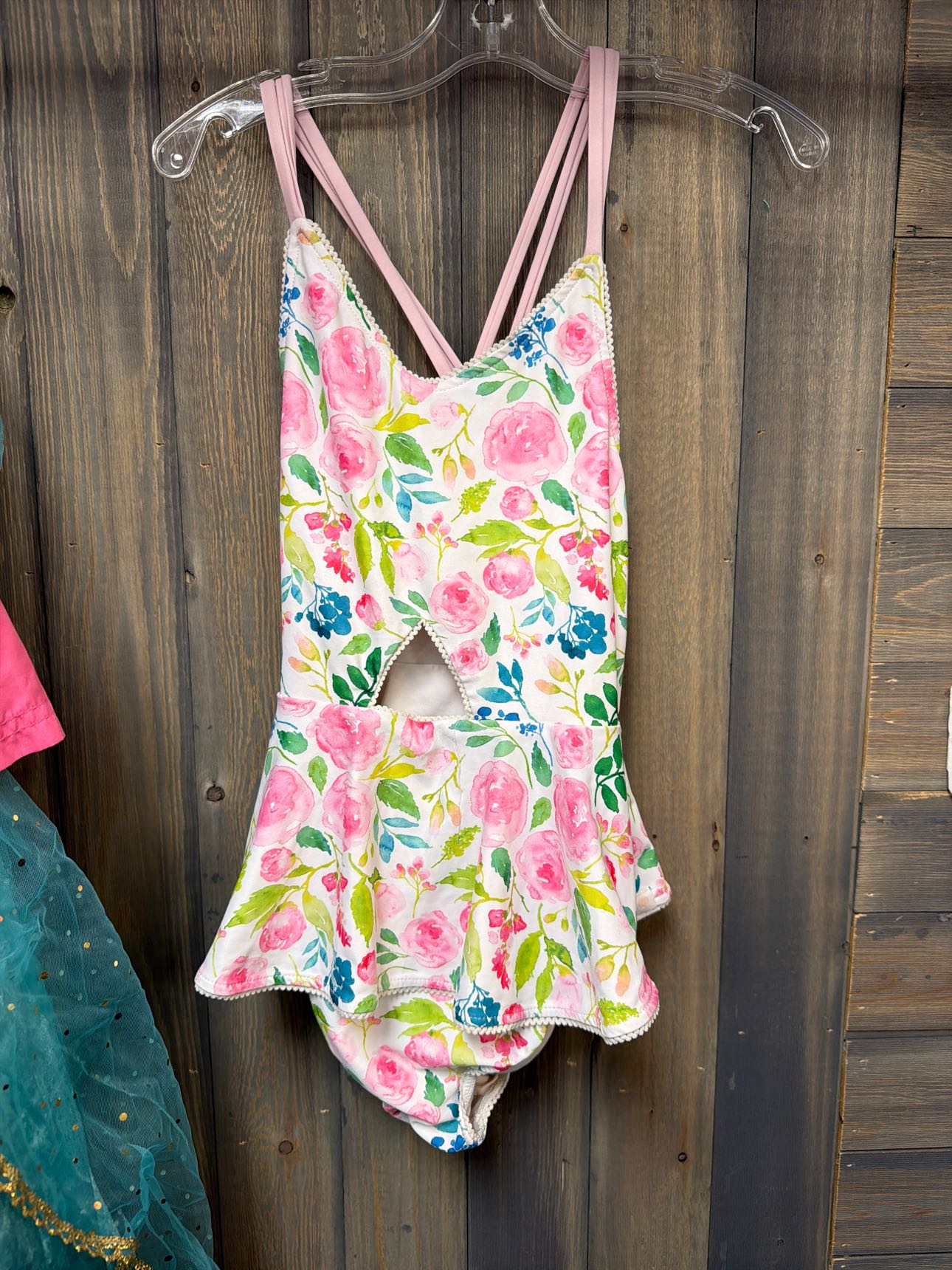 Girl's Size 8 Sweet Honey Pink Swimsuit