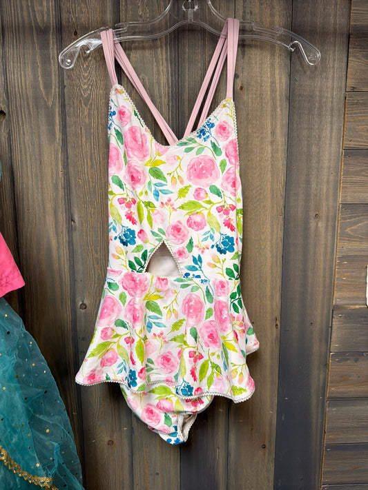 Girl's Size 8 Sweet Honey Pink Swimsuit