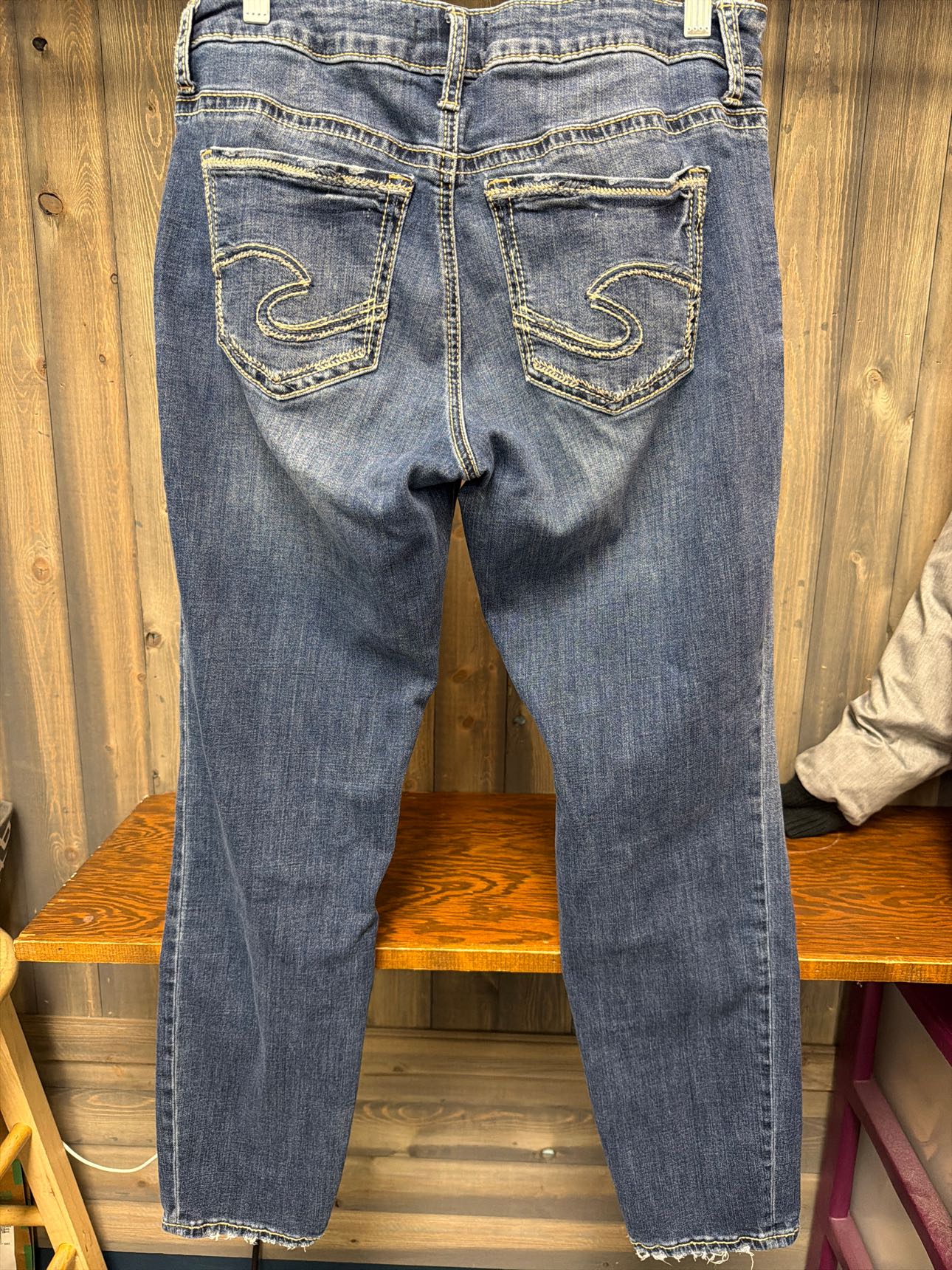 Women's Size 31 Silver Denim Jeans