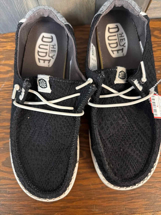 Girl's Size 5 Hey Dude Black Slip On