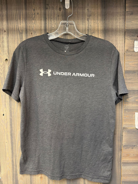 Boy's Size Large Under Armour Gray Short Sleve