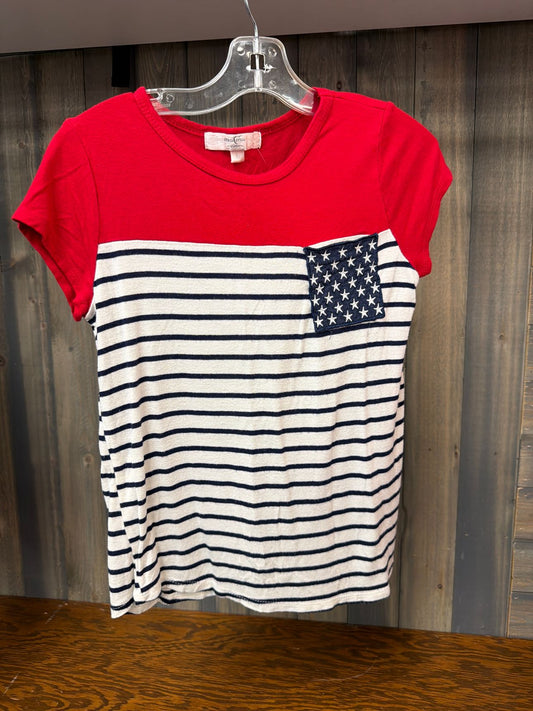 Girl's Size Large Moa Moa USA Short Sleeve