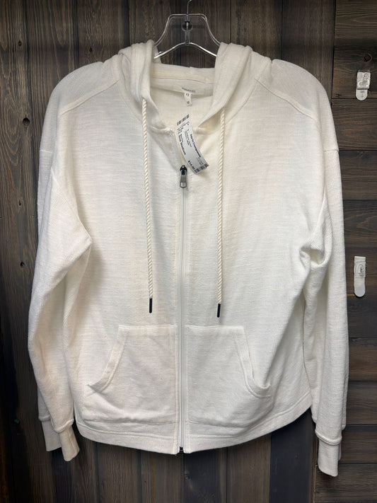 Women's Size Medium Maurices White Sweatshirt Jacket