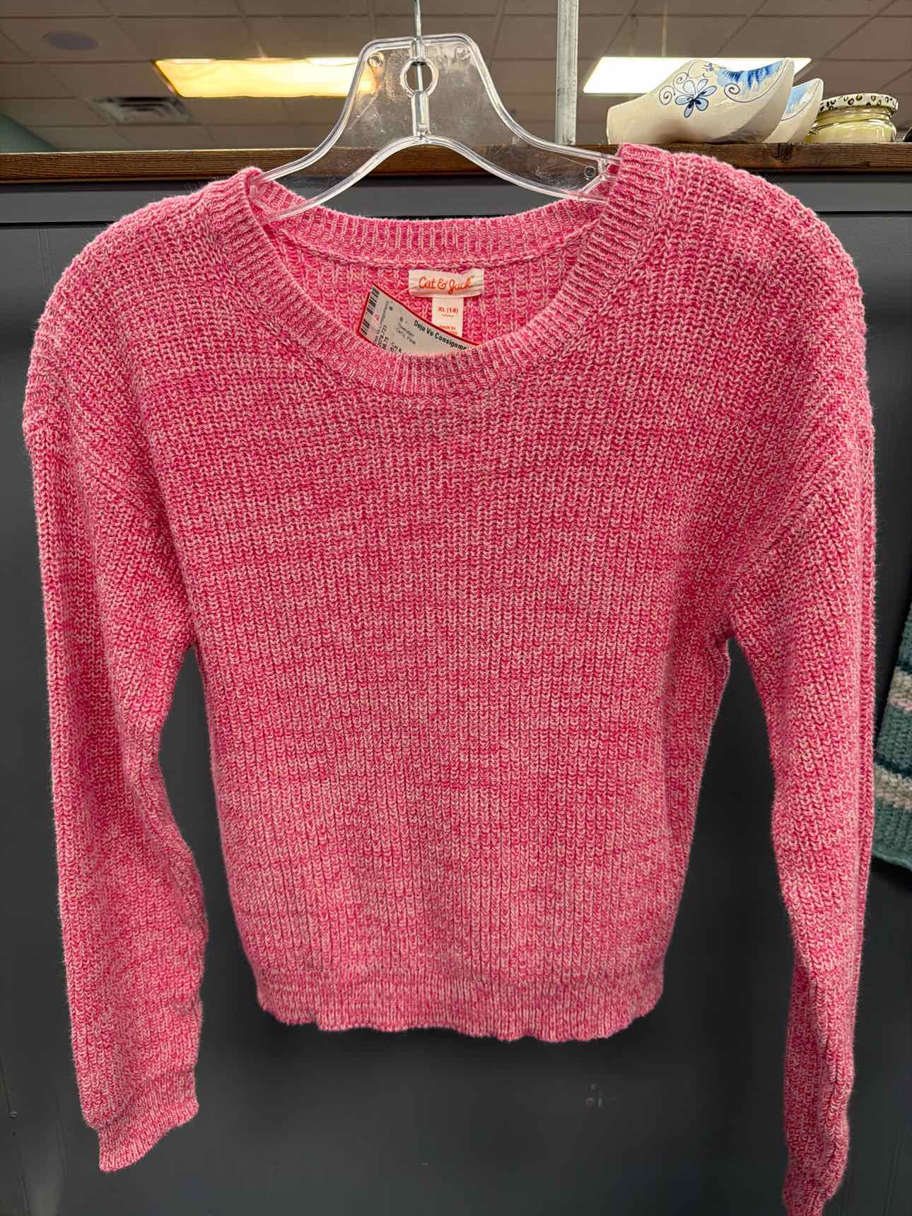 Girl's Size XL Cat & Jack Pink Sweater