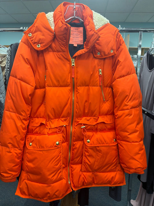 Women's Size Small J Crew Orange Winter Jacket