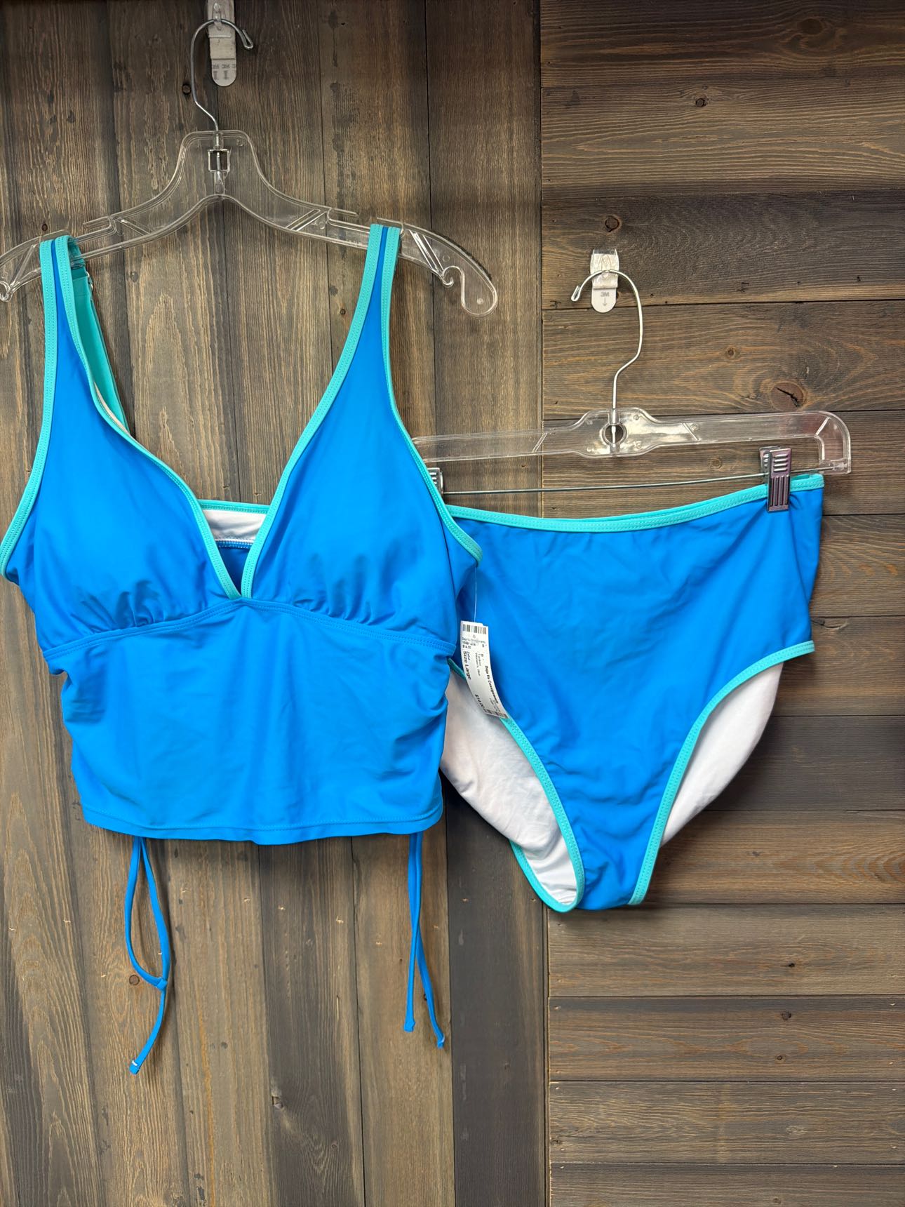 Women's Size Large Zaful Blue Tankini