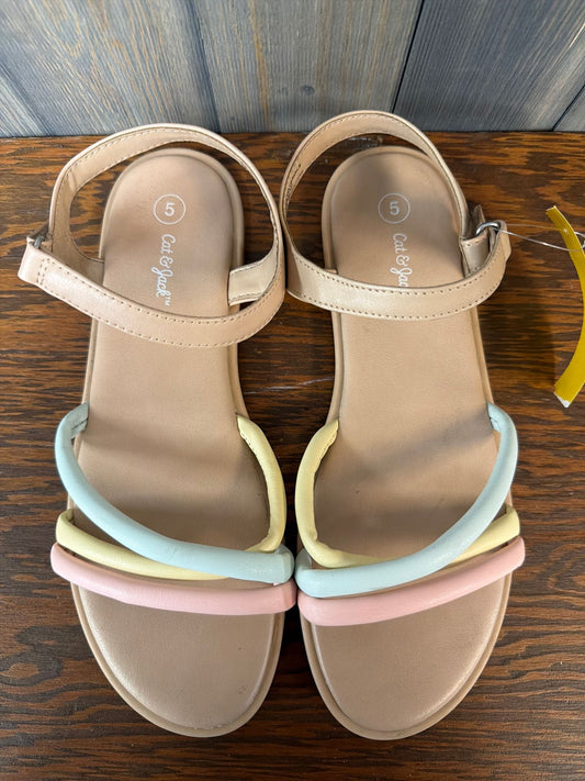 Girl's Size 5 Cat & Jack Tan Dress Shoes