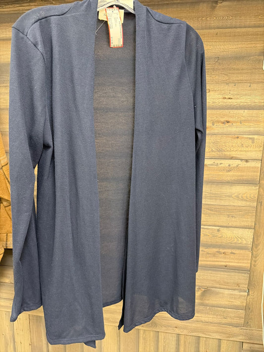 Women's Size Large Betsy's Boutique Navy Cardigan