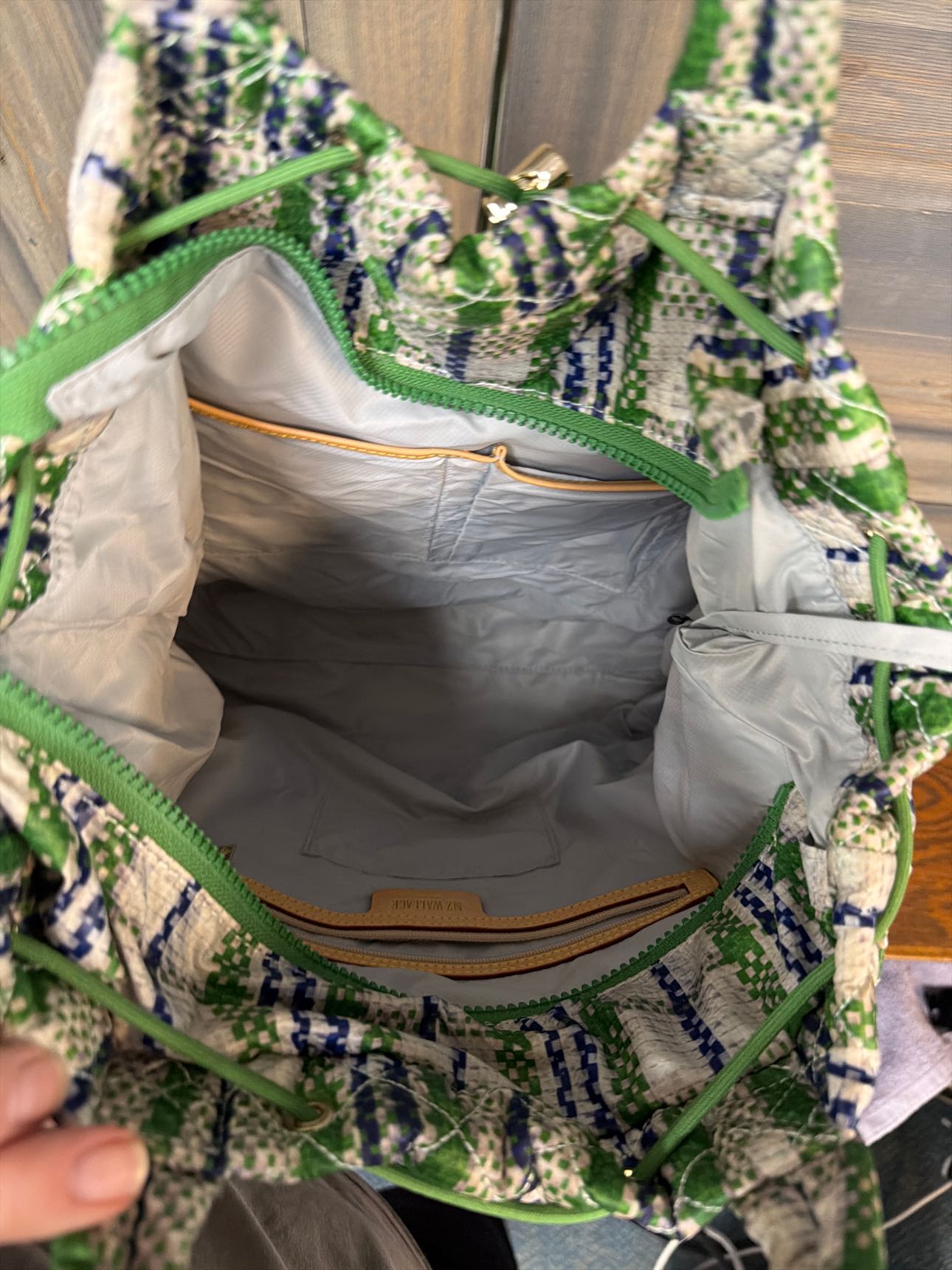 Women's Size X MZ Wallace Green Backpack