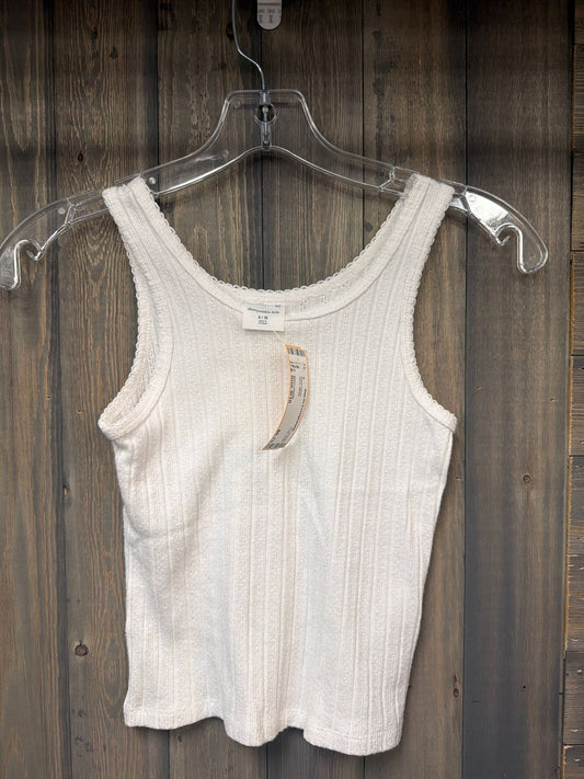 Girl's Size 9/10 Abercrombie White Sleeveless