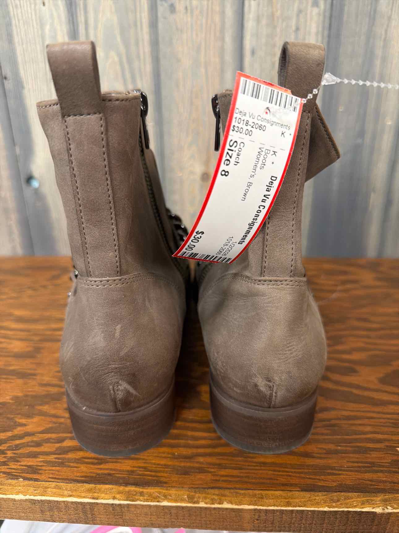 Women's Size 8 Coach Brown Boots