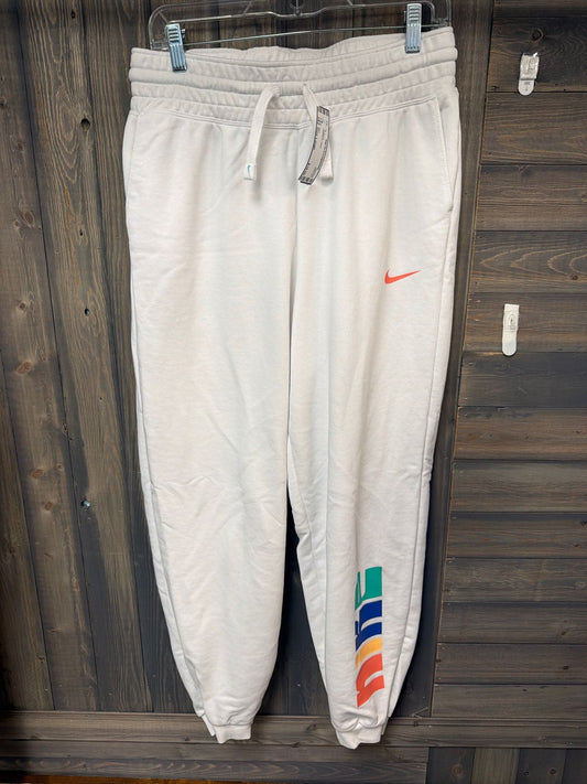 Women's Size Large Nike White Joggers