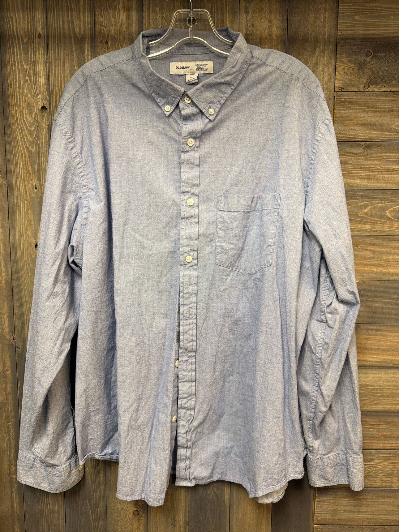 Men's Size 2X Old Navy Denim Long Sleeve