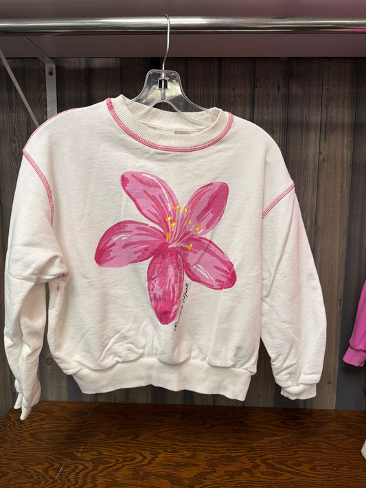 Girl's Size 8/10 Zara White Sweatshirt