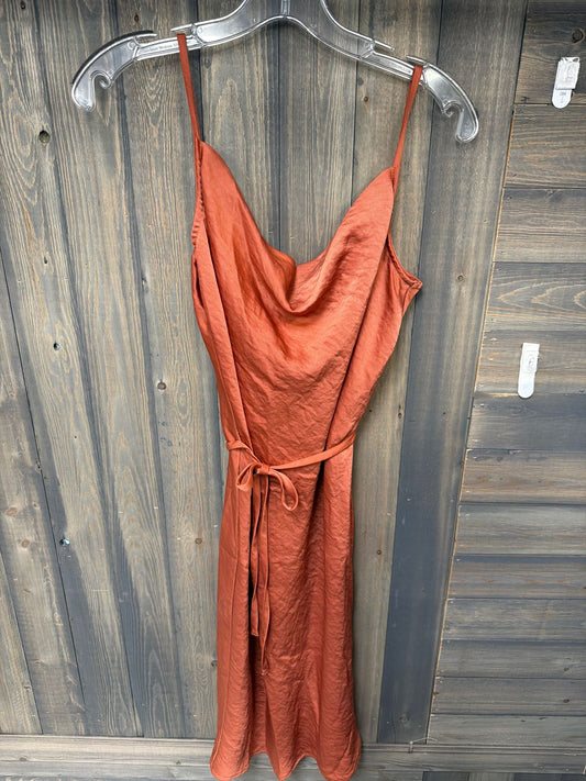 Women's Size Medium Maurices Burnt Orange Dress