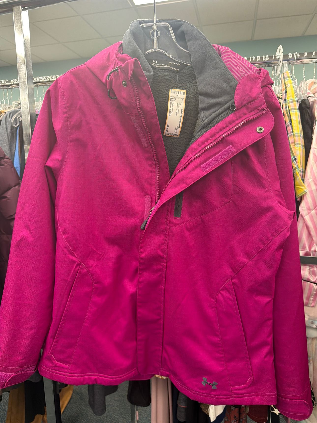 Women's Size Small Under Armour Purple Winter Jacket