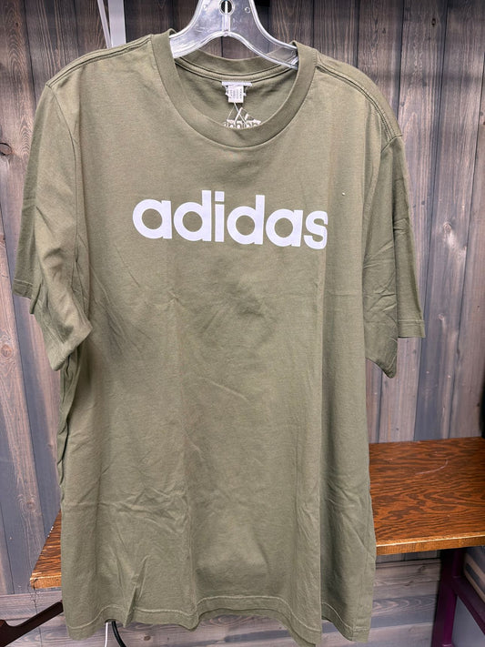 Men's Size XL Adidas Olive Short Sleeve