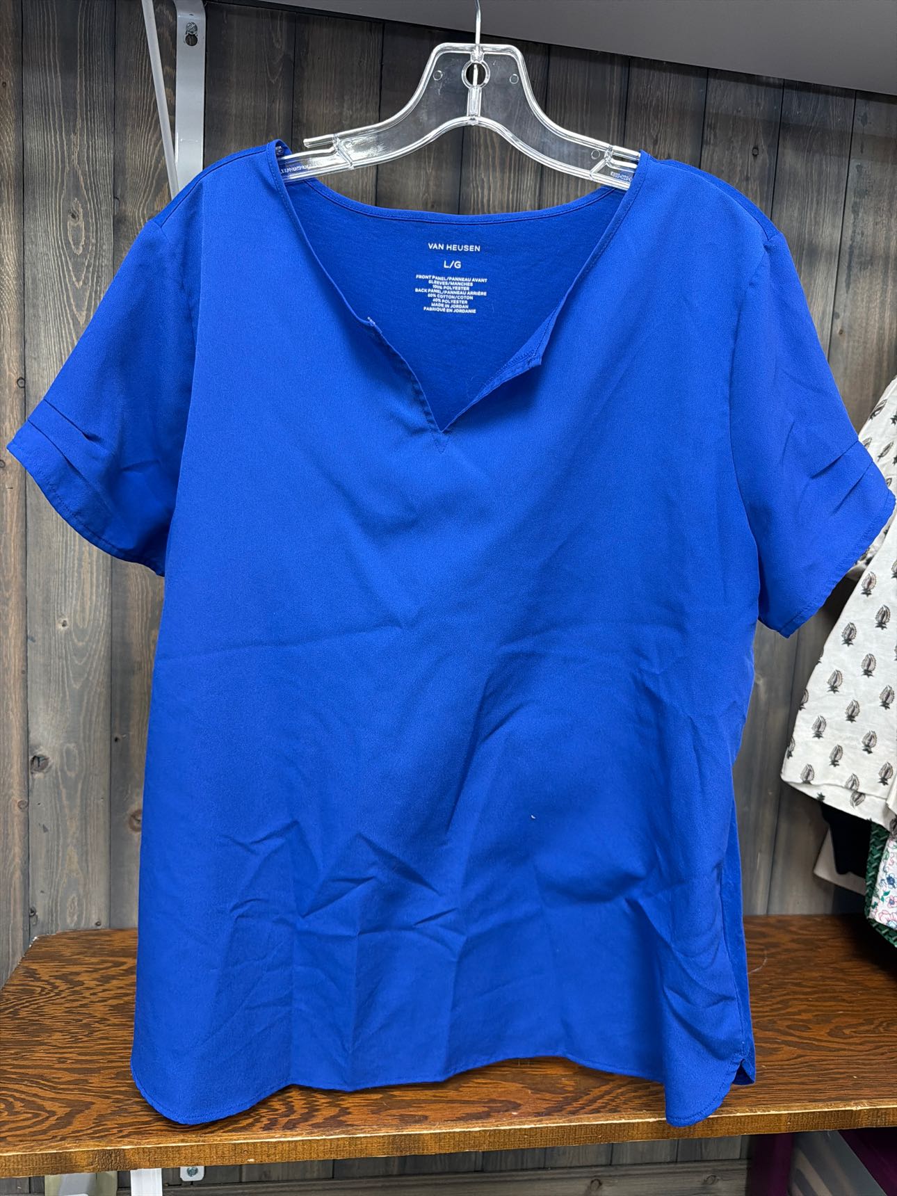 Women's Size Large Van Heusen Blue Top