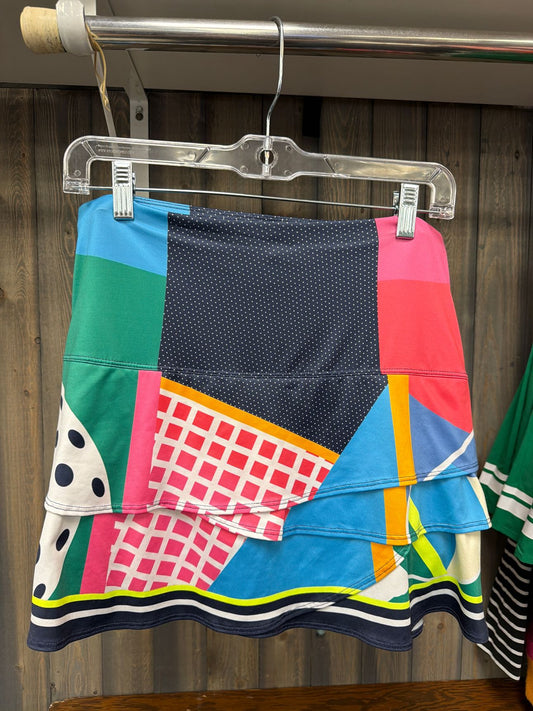 Women's Size Large Lucky In Love Navy Skort