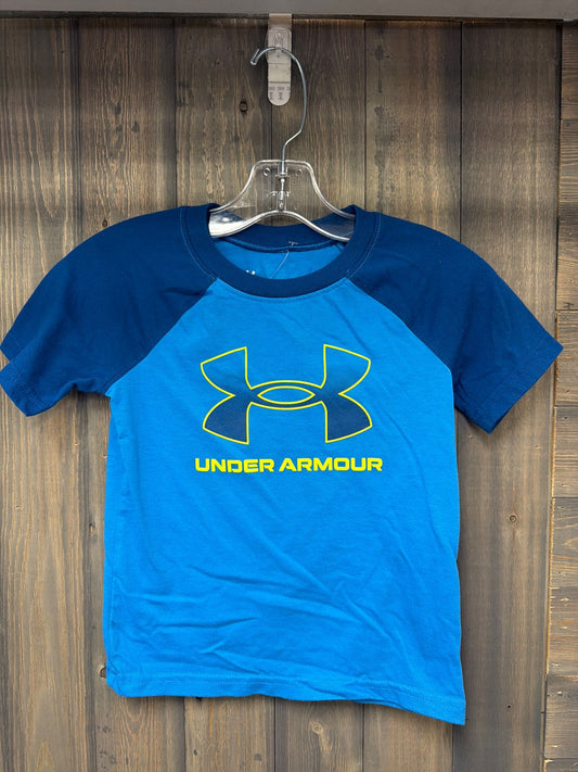 Boy's Size 4 Under Armour Blue Short Sleve