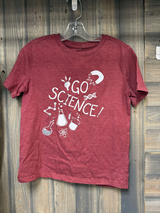 Boy's Size Medium Cat & Jack Burgundy Short Sleve