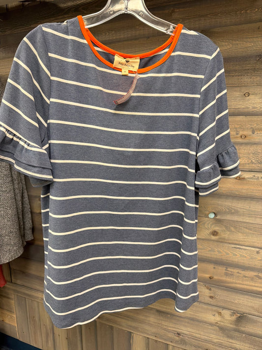 Women's Size Medium Betsy's Boutique Blue Top