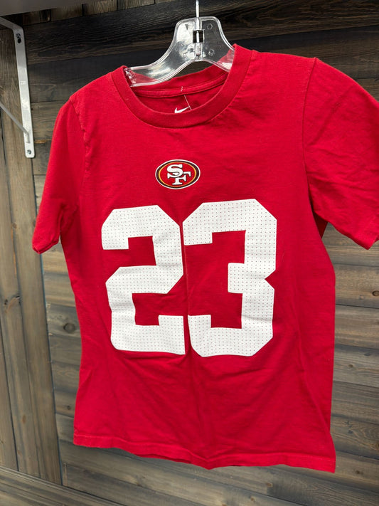 Boy's Size Medium San Franciso Red Short Sleve
