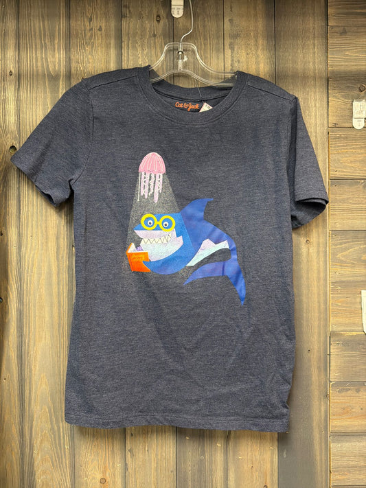 Boy's Size Medium Cat & Jack Navy Short Sleve