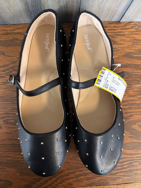 Girl's Size 5 Cat & Jack Black Dress Shoes