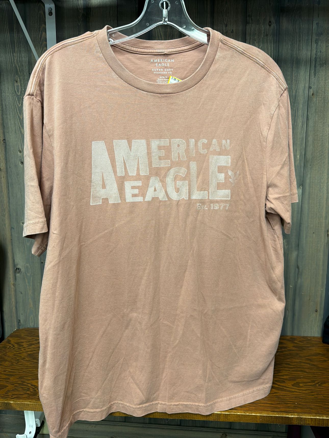 Men's Size Medium American Eagle Mauve Short Sleeve