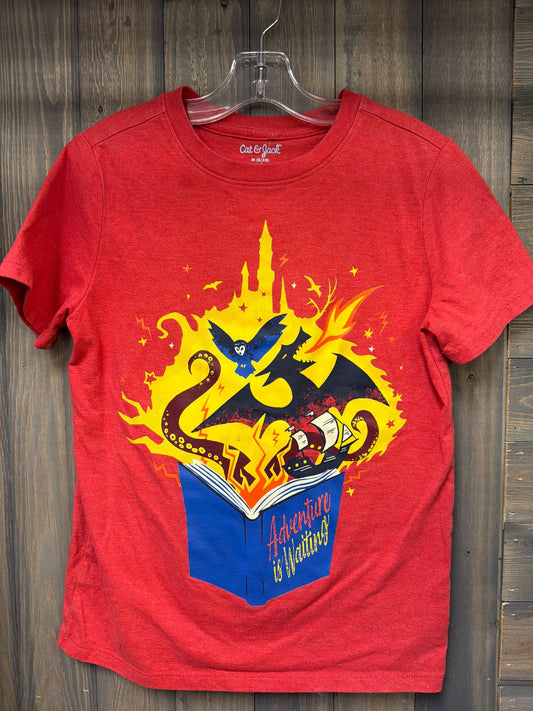 Boy's Size Medium Cat & Jack Red Short Sleve