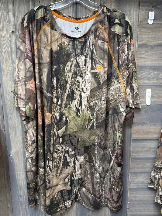 Men's Size 3X Mossy Oak Green Short Sleeve