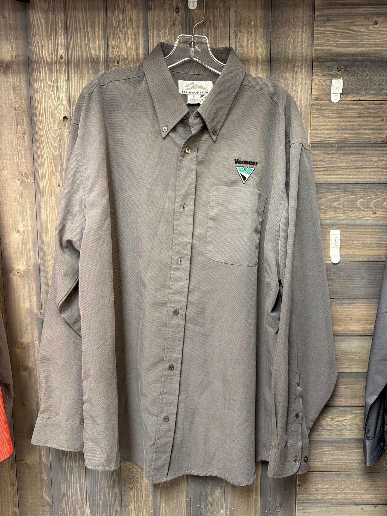 Men's Size XL Vermeer Gray Long Sleeve