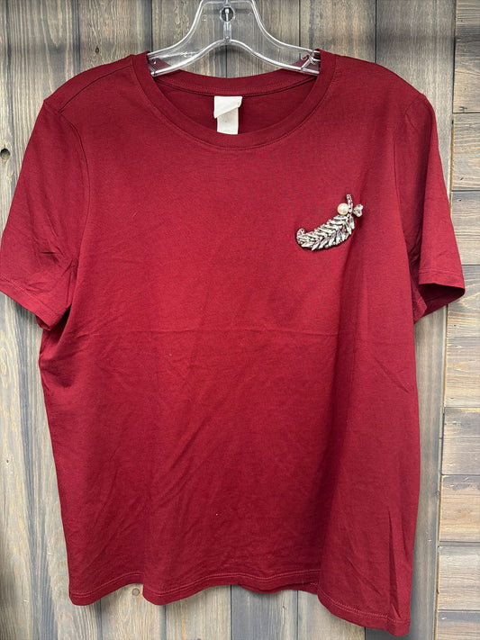 Women's Size Medium H & M Burgundy Top